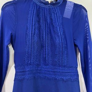 Windsor blue mini short long sleeve